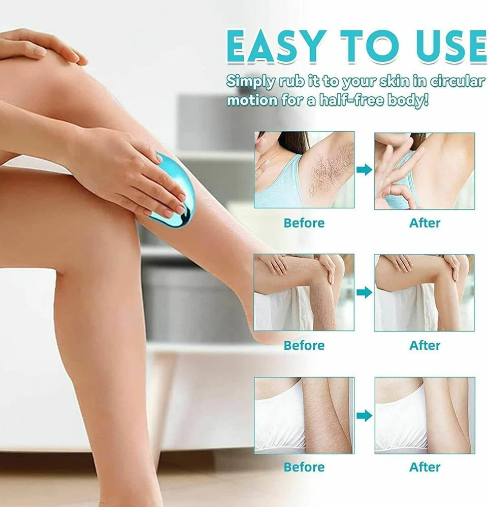 PREMIUM QUALITY Crystal Hair Eraser for Women and Men, Magic Crystal Hair Remover for Arms Legs Back